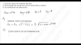 VALIDEZ COEFICIENTE DE DETERMINACIÓN Y COEFICIENTE DE ALIENACIÓN [upl. by Randell]