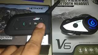 Pairing 5 Bluetooth Intercom Helmet beda merk Vimoto V6 dan Vnetphone BT Rider V6 1200 [upl. by Malinda]