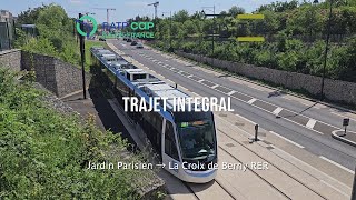 RATP Cab ride Tram T10  Trajet intégral en Citadis 405 [upl. by Ttenyl]