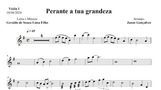 Perante a tua grandeza  ICM  Violino 1 [upl. by Onitsuj452]