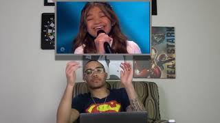 ANGELICA HALE “FIGHT SONG” SECOND GOLDEN BUZZER REACTION [upl. by Ahsilam]