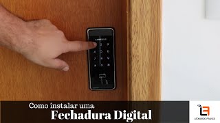 DIY  Trocando um fechadura antiga por uma digital [upl. by Acenes321]