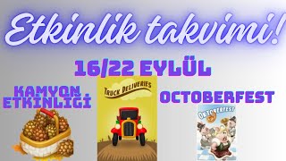 ETKİNLİK TAKVİMİ KOMYON ETKİNLİĞİ HAY DAY UMİT UYKU [upl. by Lledualc]