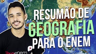 5 TÓPICOS MAIS IMPORTANTES DE GEOGRAFIA PARA O ENEM  Prof Leandro Almeida [upl. by Asirehc]