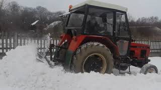 Odśnieżanie 2019  Zetor7211 [upl. by Idnor24]