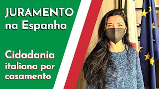 Guia completo » JURAMENTO CIDADANIA ITALIANA POR CASAMENTO 2022 no Consulado de Barcelona Espanha [upl. by Iadahs]