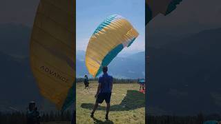 Paragliding launch from the Emberger Alm after walking up for way too long paragliding parapente [upl. by Boyd]