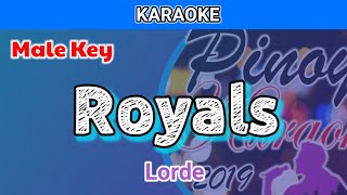 Royals by Lorde Karaoke  Male Key [upl. by Nellie]