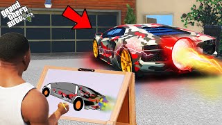 Franklin Find The God Booster Super Car With The Help Of Using Magical Painting In Gta V [upl. by Ahsrat]