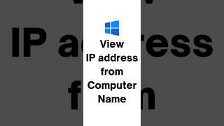 Find IP Address from Computer Name [upl. by Leuamme]