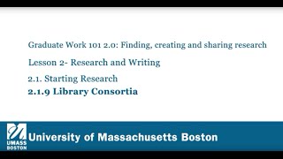 2 1 9 Library Consortia [upl. by Pine]