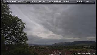 4 August 2024  Lochgelly WeatherCam Timelapse [upl. by Archy]