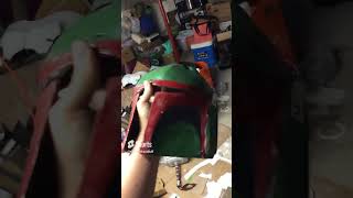 Cardboard boba fett helmet [upl. by Nosna]