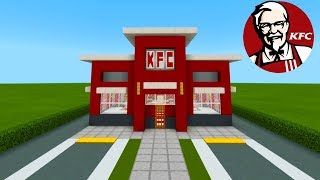 Minecraft Tutorial How To Make A KFC Restaurant quot2019 City Tutorialquot [upl. by Orlando]