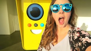 buying snapchat spectacles from the snapchat vending machine [upl. by Ahsain725]