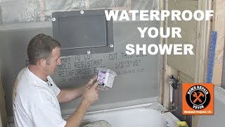 How to Waterproof a Shower 3 Awesome Methods [upl. by Golanka2]