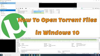 How To Open Torrent Files in Windows 10 [upl. by Bergstrom]