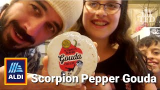 Scorpion Pepper Gouda Cheese Aldi Review [upl. by Arreis540]