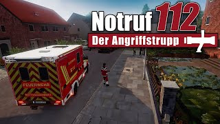 Notruf 112  Der Angriffstrupp 01  Rettungseinsatz und Küchenbrand [upl. by Ylrebmic977]