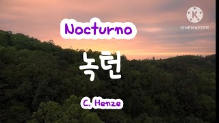 Nocturno  C Henze  녹턴 Played by J Y Kim classical guitar [upl. by Ytsihc676]