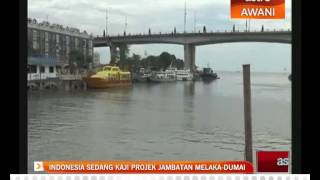 Indonesia sedang kaji projek jambatan Melaka  Dumai [upl. by Neened266]