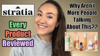 STRATIA Skincare  Every Product Reviewed  Better Than The Ordinary [upl. by Anailuig]