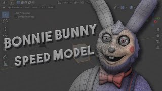 FNAF Fan Game  Bonnie Speed Model Blender3D [upl. by Viradis438]