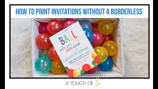 How to Print Digital Party Invitations [upl. by Noiramaj]