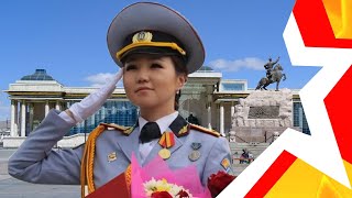 ЖЕНСКИЕ ВОЙСКА МОНГОЛИИ ★ Военный парад в УланБаторе ★ WOMENS TROOPS OF MONGOLIA ★ militaryparade [upl. by Leehar]