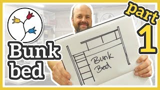 DIY BUNK BED – With play areadesk area underneath part 13 [upl. by Ynogoham272]