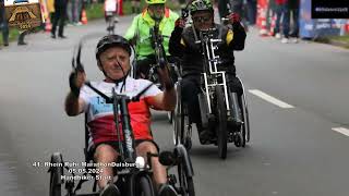 41 Rhein Ruhr Marathon Duisburg 05052024 Handbiker Start [upl. by Esnohpla959]