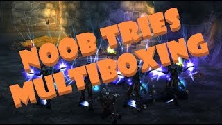 Noob Tries Multiboxing 2  5x Mining Herbing and Transmog Farming [upl. by Boycie]