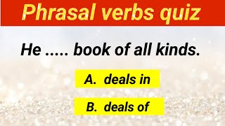 phrasal verbs exercise with answers ✍️ phrasal verbs question  can you score 2020 [upl. by Eecyaj905]