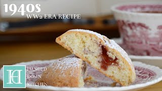 Raspberry Buns Raspberry Jam Cookies ◆ 1940s  WW2 Era Recipe [upl. by Ocsirf]