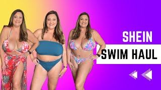 Shein Swim Try On Haul  Fuller Bust Fashion  40K [upl. by Savinirs]