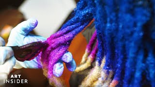 How A Master Loctician Creates Vivid Locs [upl. by Wolfgang211]