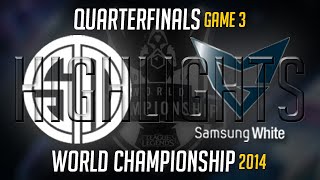 TSM vs SSW QuarterFinal Game 3 Highlights LoL S4 World Championship 2014 Team Solomid vs SS White [upl. by Araec]