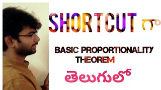 Basic proportionally theorem Thales theorem Geometrymath similar trianglesclass10BPT in Telugu [upl. by Marisa]