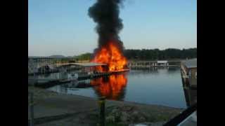 Fire at Ski Shack  Port of Kimberling Marina [upl. by Landau]