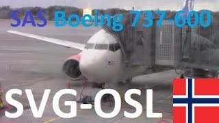 Scandinavian Airlines Flight SK4018 StavangerOslo [upl. by Anotyal]