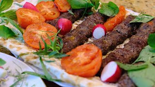 Authentic quotKabob Khoobidehquot in the Oven or Stovetop  Cooking with Yousef [upl. by Gnil]