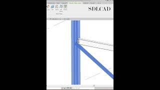 REVIT STRUCTURE STEEL STRUCTURE AND CONNECTION construction bimsoftware revitstructure [upl. by Ayekan]