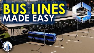 Dominate Cities Skylines 2 StepbyStep Bus Line Creation Tutorial [upl. by Kucik]