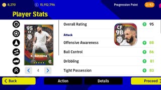 Max rating Benzema 98  EFOOTBALL 2023 mobile [upl. by Nahsab731]