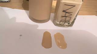 Armani Luminous Silk in 2 VS Nars Sheer Glow in Siberia makeup fairskin [upl. by Cuttie]