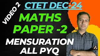 Ctet maths paper 2 Mensuration PYQ [upl. by Kermit292]