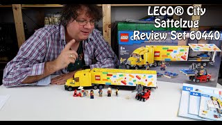 Für Kinder und Erwachsene Review LEGO Sattelzug City Set 60440 [upl. by Oterol295]