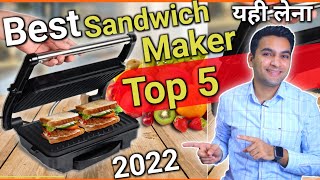 Best sandwich maker in India 2022 ⚡ Top 5 Grill Sandwich maker ⚡ best sandwich maker machine [upl. by Vyse900]