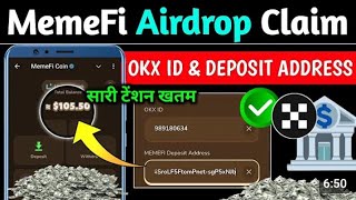 Memefi Airdrop Claim In OKX memef token withdraw on okx memef Gass fee memefi price Kitna hy [upl. by Htrag]