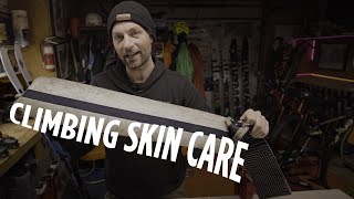 Basic Care For Ski Touring Climbing Skins [upl. by Der]